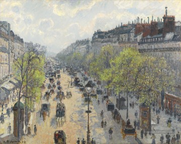 boulevard montmartre printemps 1897 Camille Pissarro Peinture à l'huile